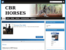 Tablet Screenshot of cbrhorses.com